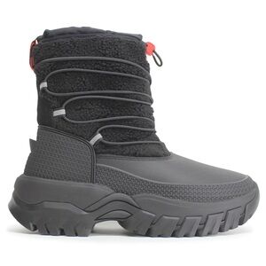 Hunter Wanderer Short Sherpa Snow Rubber Ankle Boots